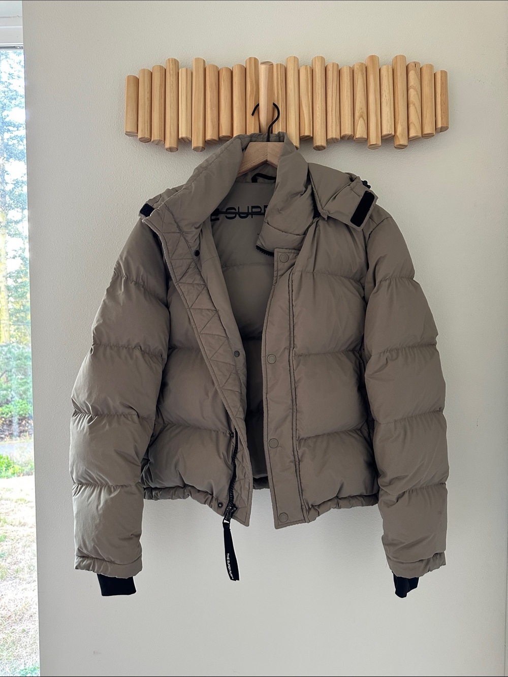 Aritzia Taupe Super Puff